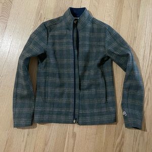 Gorgeous early season heavyweight, wool, Tracksmith jacket.